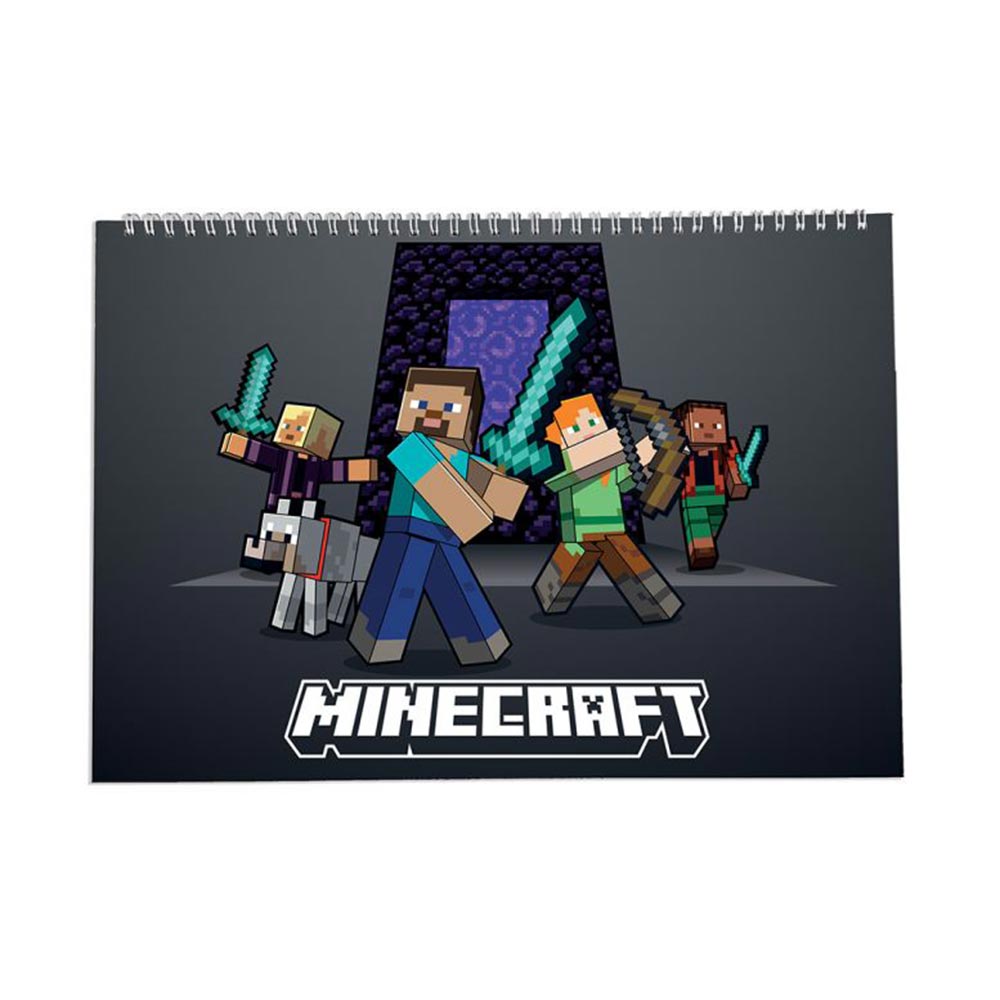 Μπλοκ Ζωγραφικής Α4 30Φ Minecraft 26818 Graffiti - 1