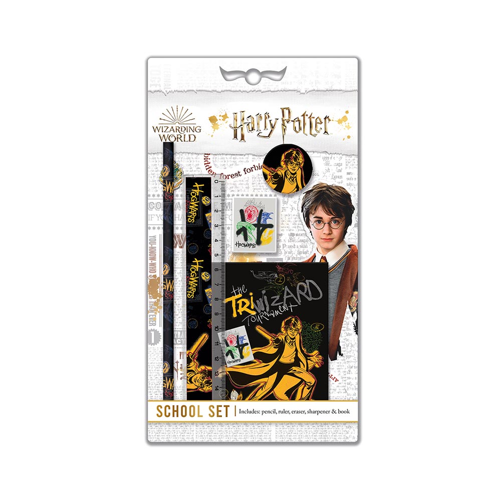 Σχολικό Σετ Γραφικής Ύλης 5 τμχ Harry Potter - The Triwizard Tournament Black 234141 Santoro - 60351