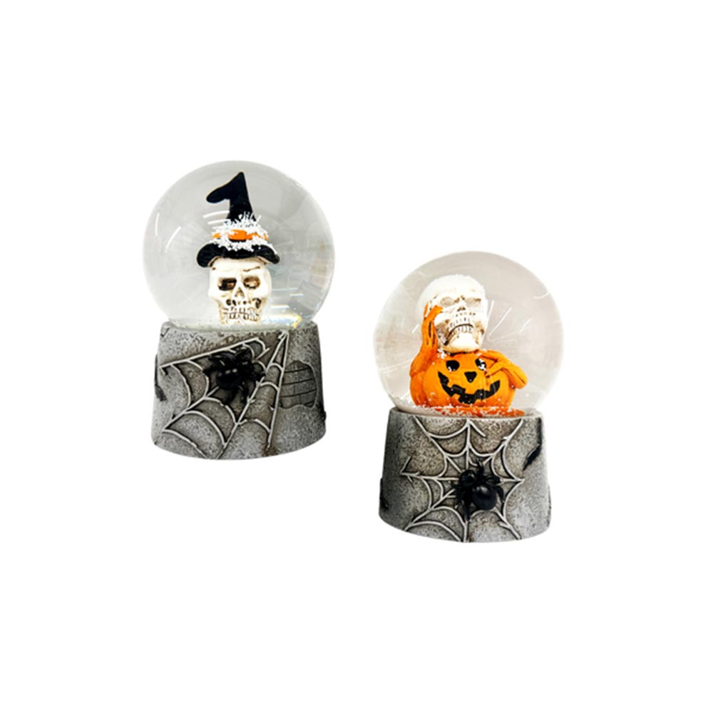 Χιονόμπαλα Halloween με Σκελετό Ύψος 12cm Μαλέλης