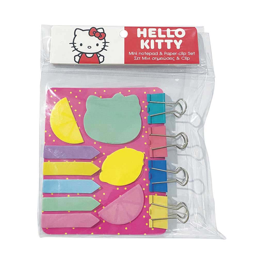Σετ μίνι μπλοκ και κλιπ Hello Kitty Lemonade 335-70002 Gim