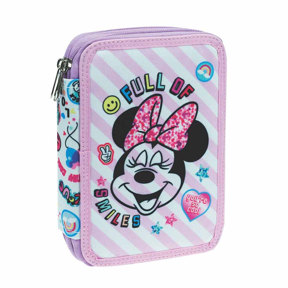 Κασετίνα Διπλή Γεμάτη Minnie Go Lucky 340-41100 Gim - 0