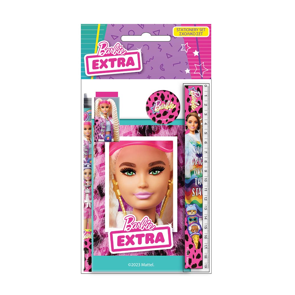 Σχολικό Σετ Γραφικής Ύλης 5 τμχ Barbie 349-76755 Gim - 61627