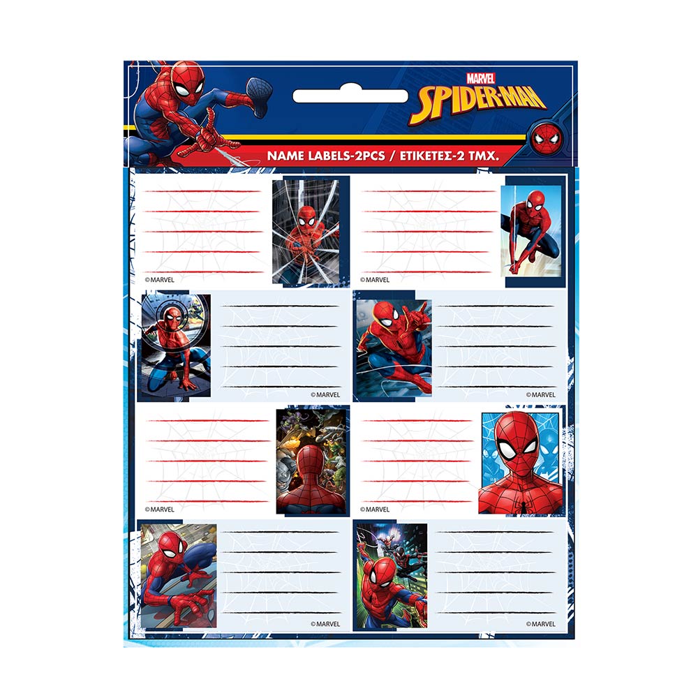 Σχολικές Ετικέτες Spiderman 2 τμχ. 777-50146 Gim - 74214
