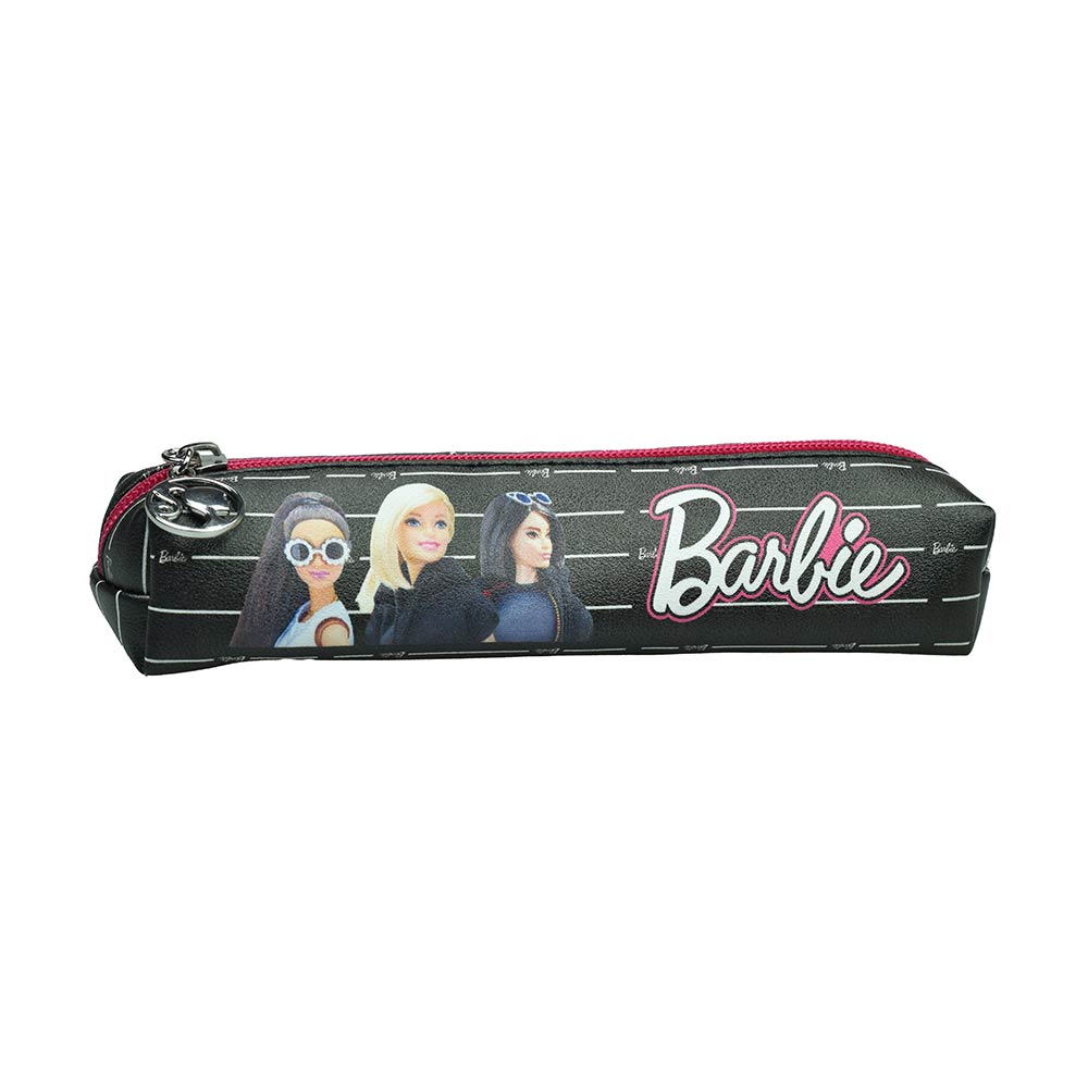 Κασετίνα Μονή Barbie Ριγέ Μαύρο 349-79007 Gim
