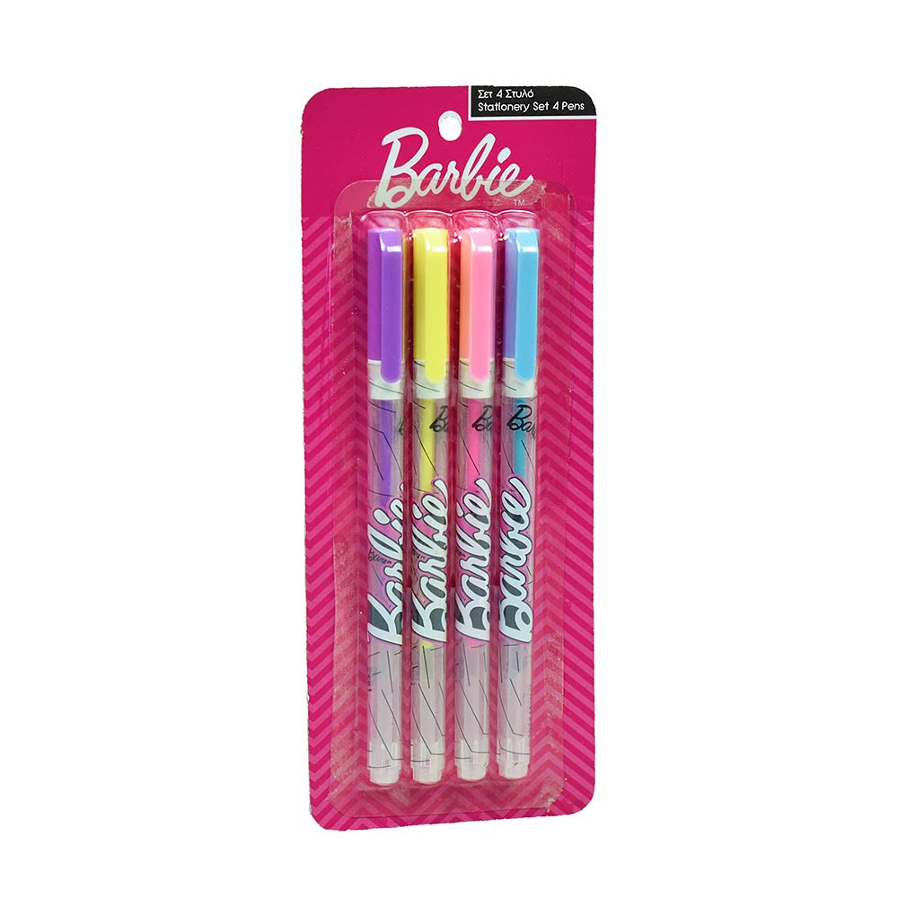 Στυλό Barbie 4τμχ 349-79009 Gim - 73860