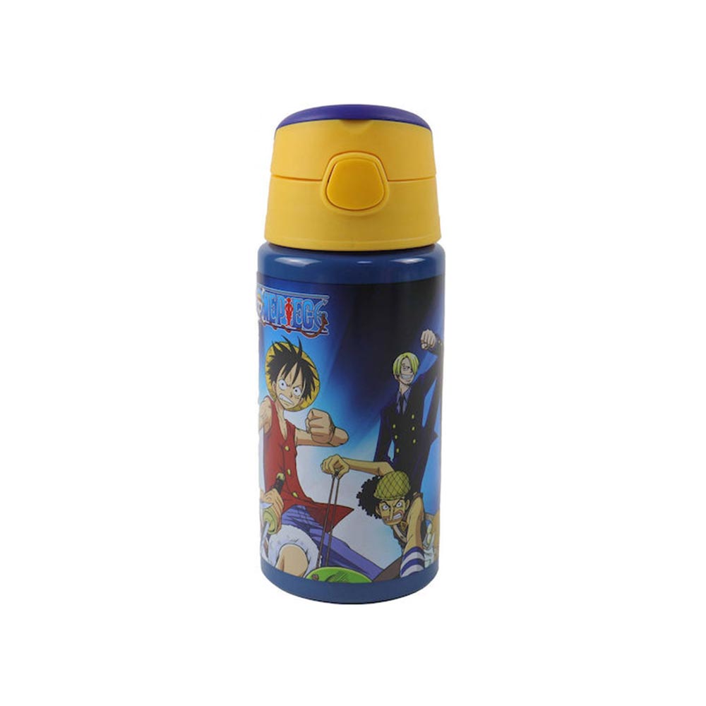 Παγούρι Αλουμινίου Mε Kαλαμάκι One Piece 500ml 569-00248 Gim - 99841