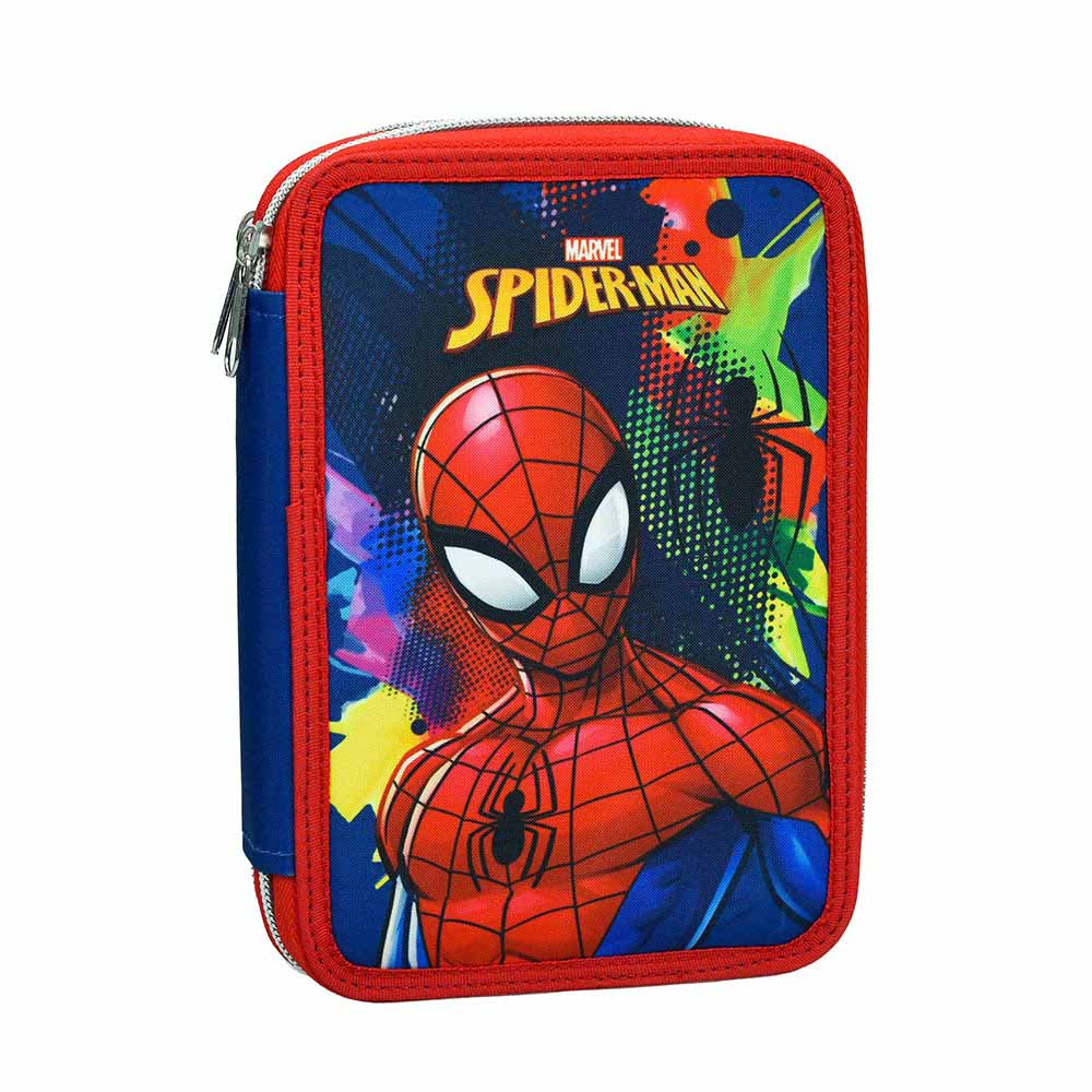 Κασετίνα Διπλή Γεμάτη Spiderman Silver Eyes 337-06100 Gim - 73174