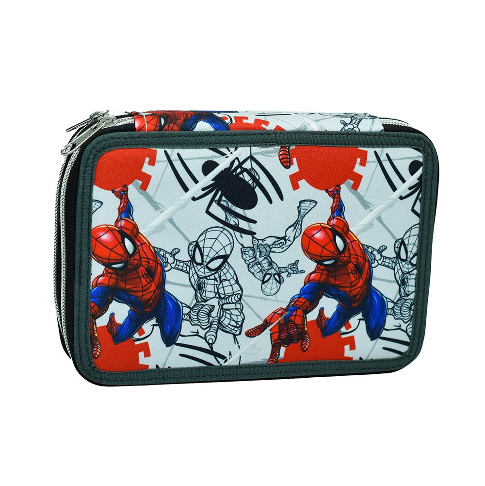 Κασετίνα Διπλή Γεμάτη Spiderman Spider Wall 337-07100 Gim - 1