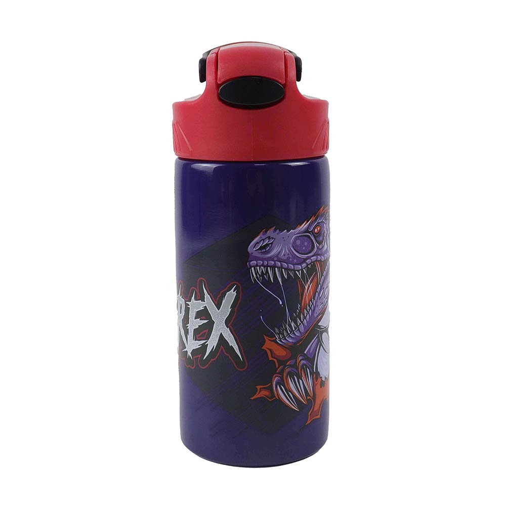 Ανοξείδωτο Παγούρι Mε Kαλαμάκι T-Rex 500ml 570-89245 Back Me Up - 74820