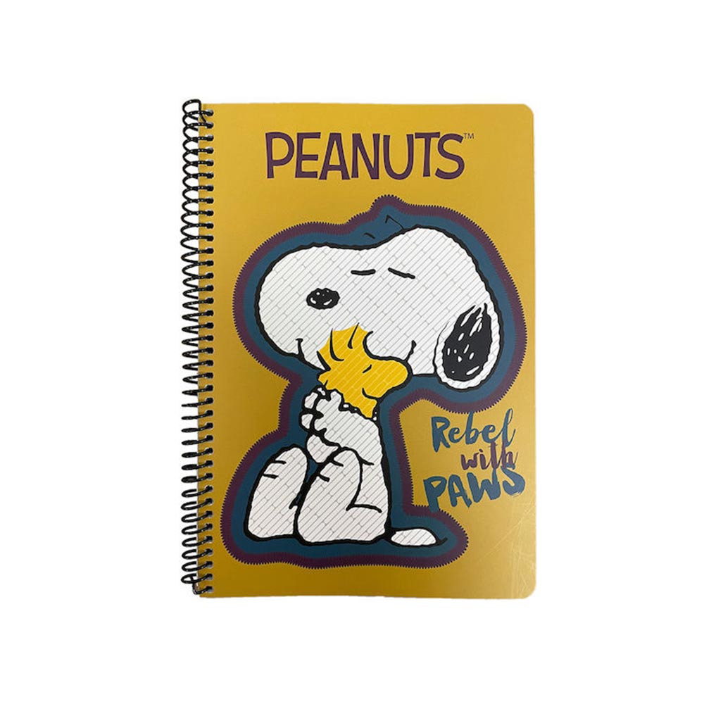 Τετράδιο Β5 Σπιράλ 70Φ 2Θ 17x25  Peanuts Rebel 365-07402 Back Me Up - 100282