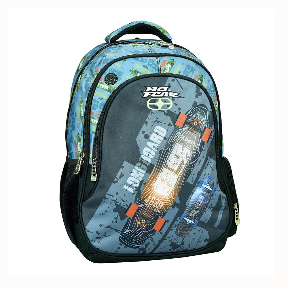 Τσάντα Πλάτης Δημοτικού Longboard 348-27031 No Fear - 93138