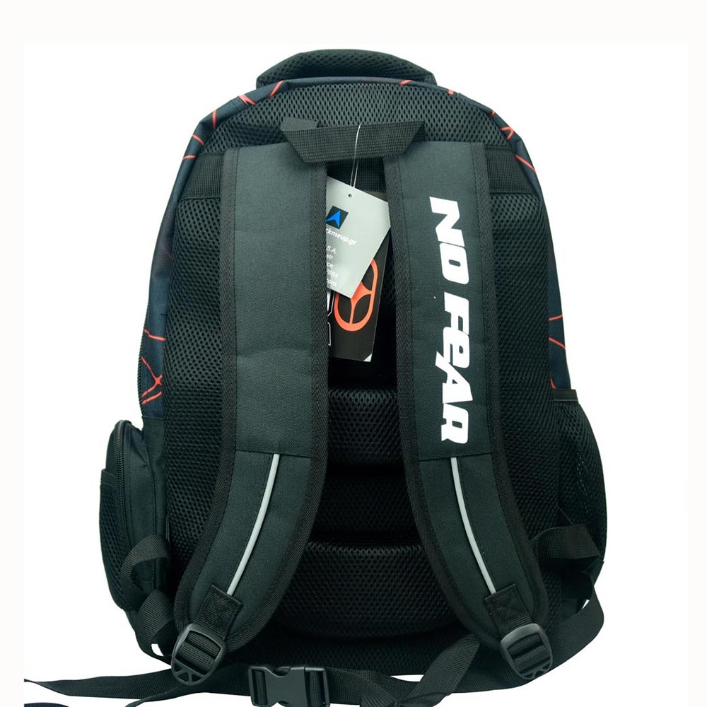 Τσάντα Πλάτης Δημοτικού Laser Lion 348-35031 No Fear - 2
