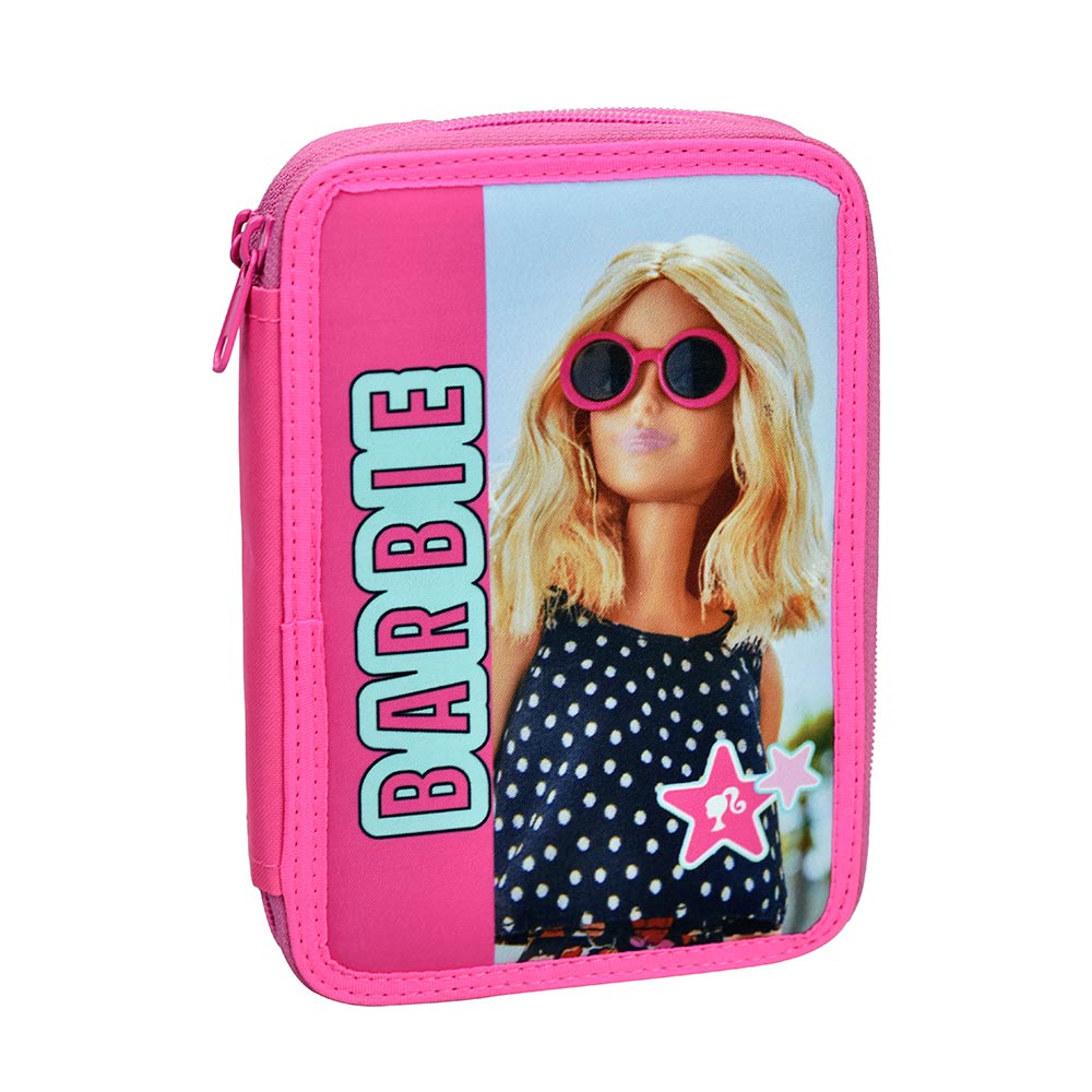 Κασετίνα Διπλή Γεμάτη Barbie Holographic 349-86100 Gim - 73163