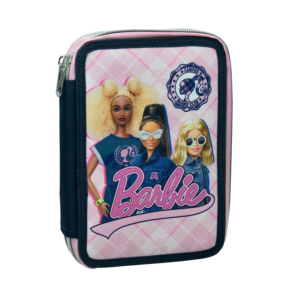 Κασετίνα Διπλή Γεμάτη Barbie Varsity 349-87100 Gim - 73167