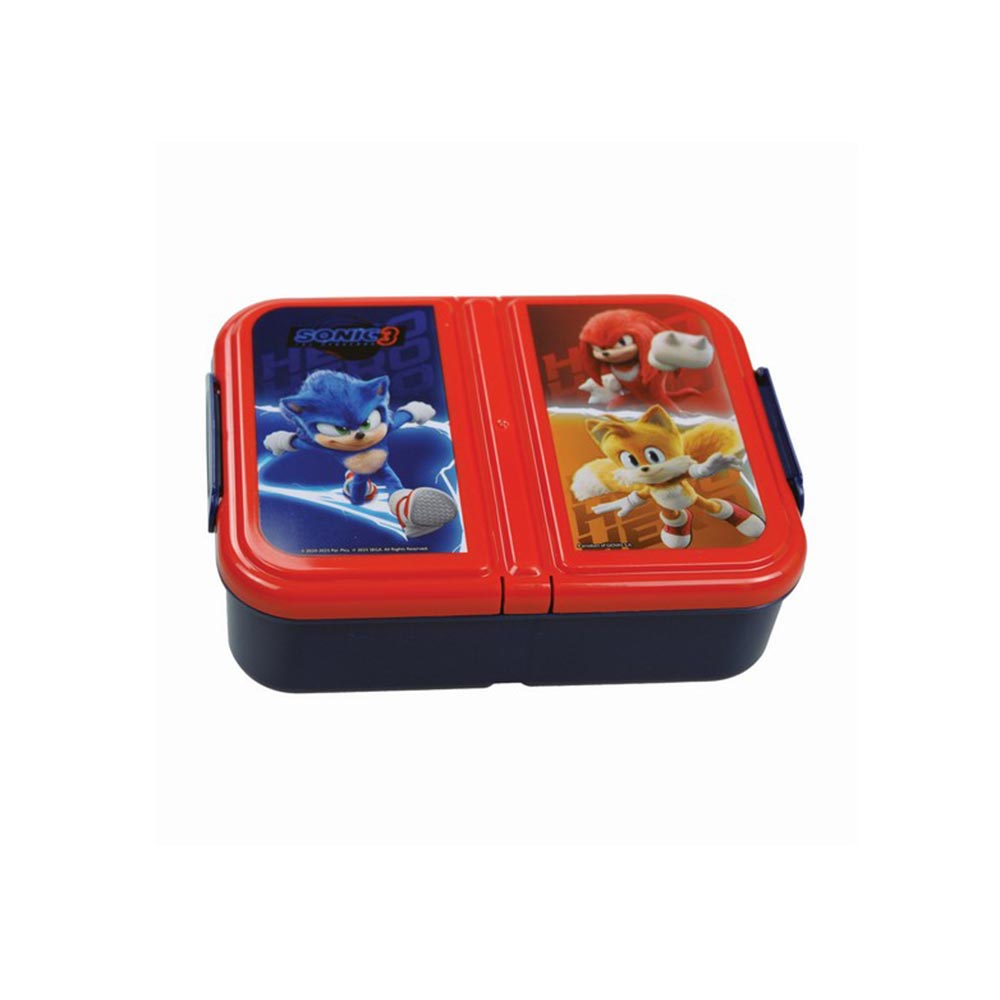 Δοχείο Φαγητού Πλαστικό με 3 Χωρίσματα Sonic 3 The Hedgehog 600ml 572-54262 Gim - 99788