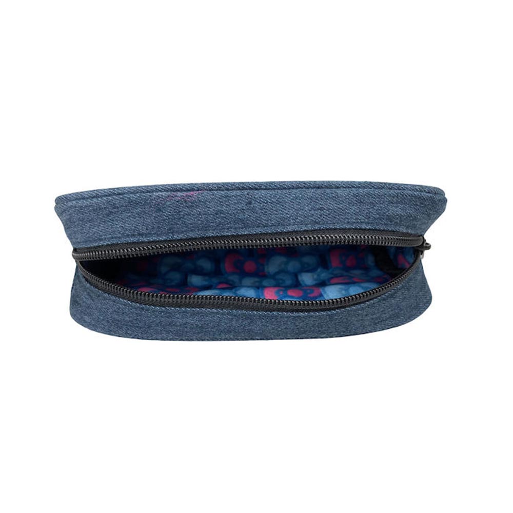 Κασετίνα Βαρελάκι Οβάλ Hello Kitty Denim 335-75141 Gim - 2
