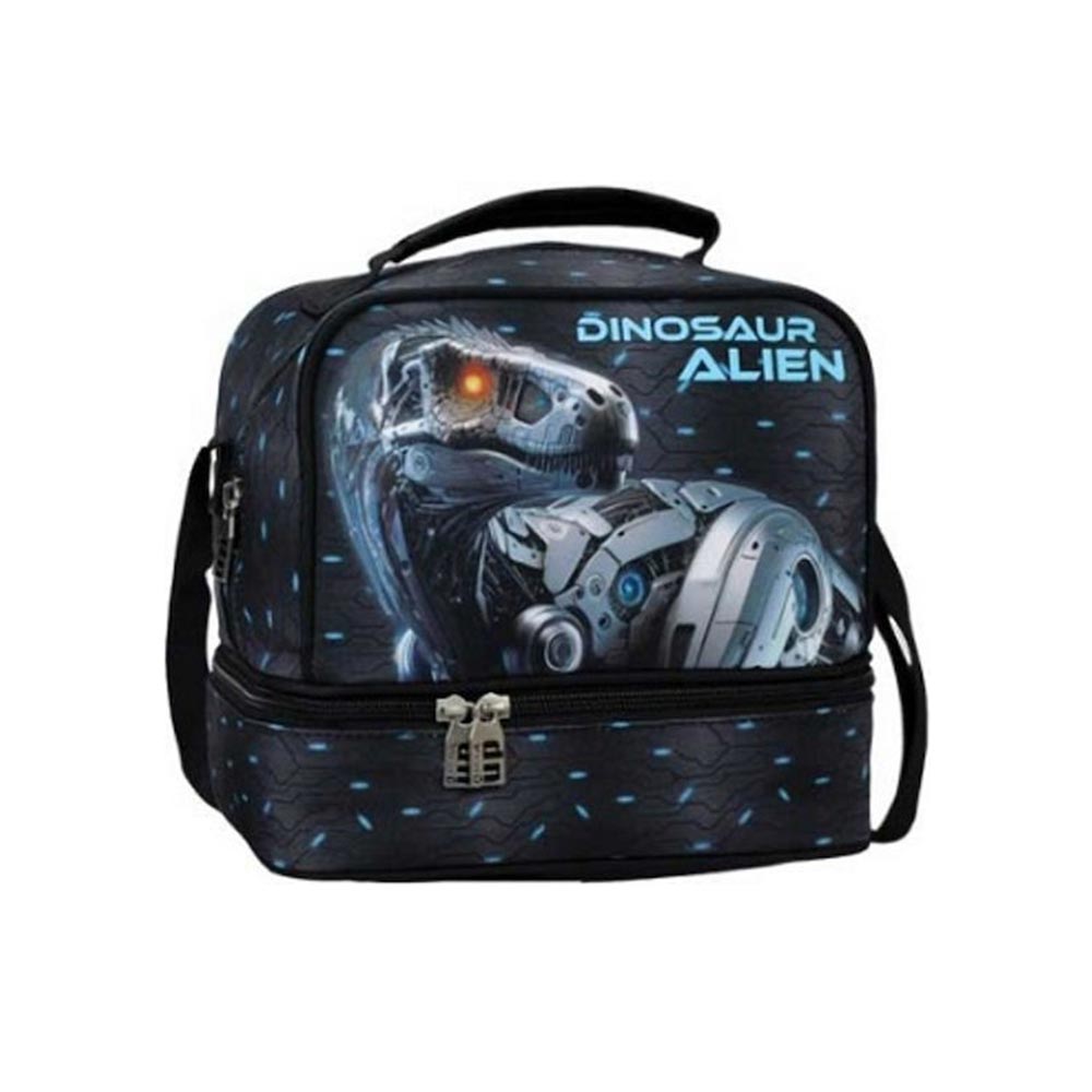 Τσαντάκι Φαγητού Χειρός/Ώμου Ισοθερμικό Dinosaur Alien 357-27220 Back Me Up - 100250