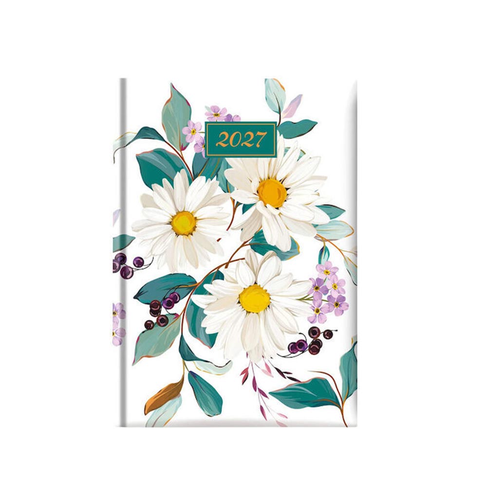 Ημερολόγιο Ημερήσιο 2027 14.5x20.5cm Daisies 68999.002 Theofylaktos - 125946