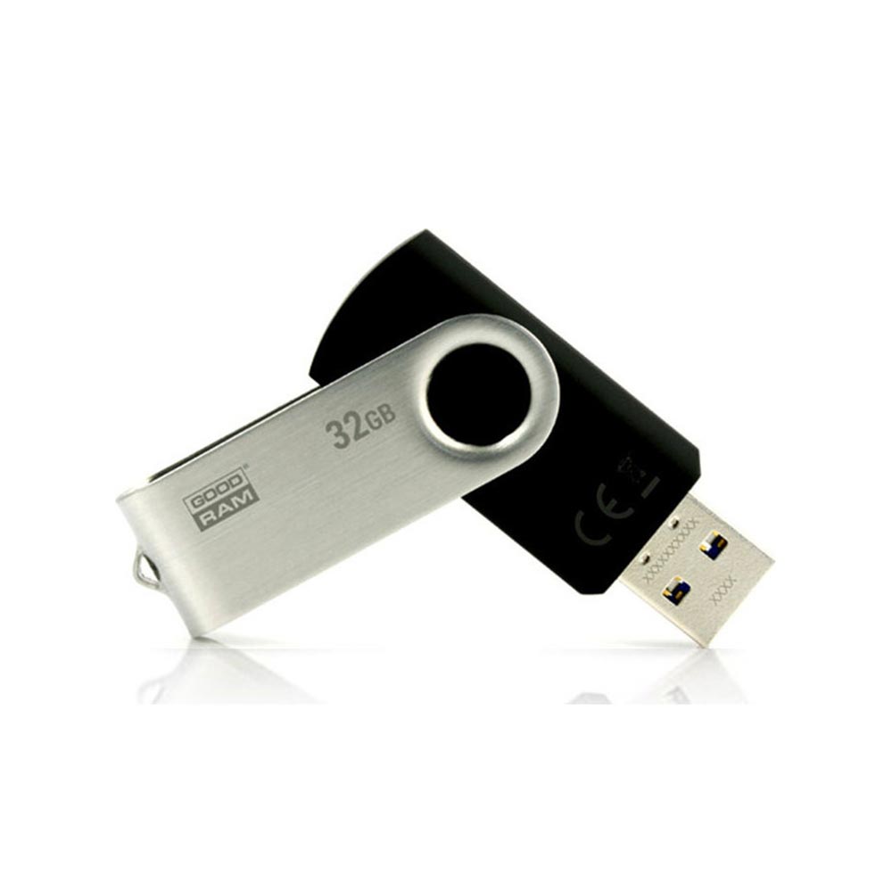 Usb Flash Drive 32GB Twister Μαύρο - Ασημί 43.USB32M Almond - 28137