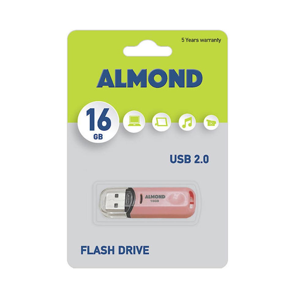 Flash Drive USB 16Gb Pastel Ροζ Almond - 120402