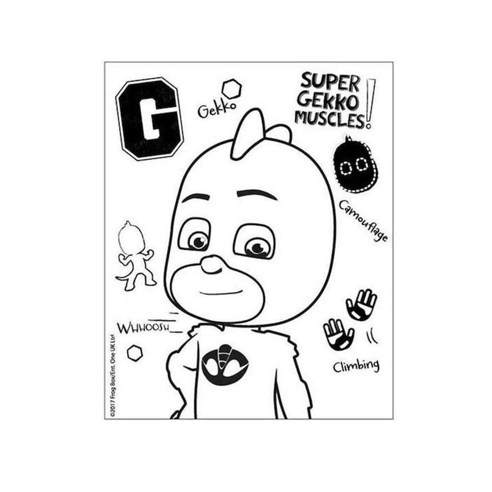 Βιβλίο Ζωγραφικής 20x25εκ. με αυτοκόλλητα Pj Masks 484038 Diakakis - 1