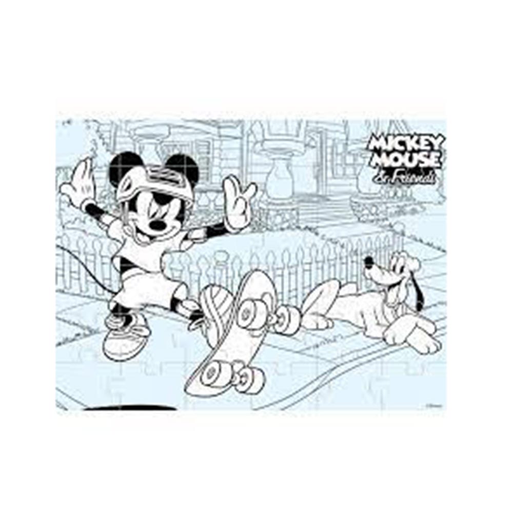 Παζλ Χρωματισμού Disney Mickey Mouse 2 Όψεων 4 σε 1 0562071 Luna - 1