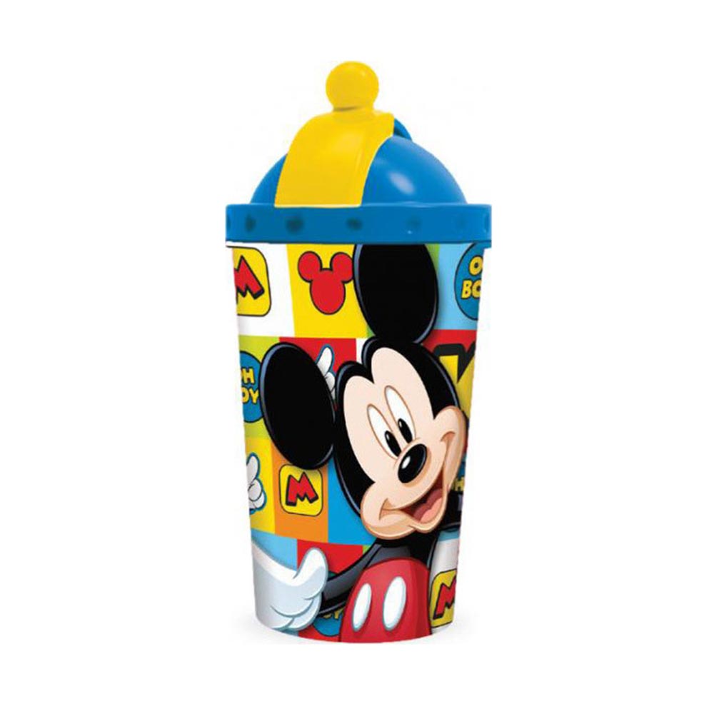 Παγούρι με Καλαμάκι Mickey Mouse 450ml Diakakis - 13488