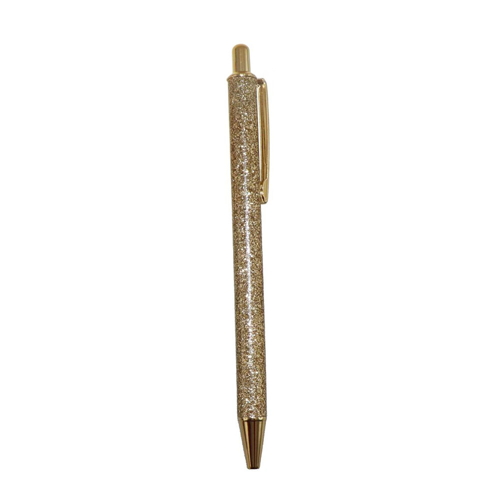 Στυλό Ballpoint με Μπλε Mελάνι Glitter Χρυσό 582161 Tesoro