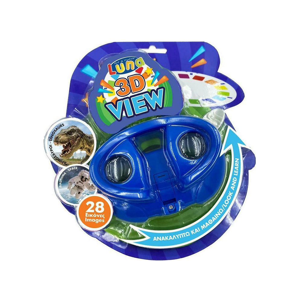 Κάμερα 3D Εικόνων Viewmaster Με Δίσκους Διάστημα - Δεινόσαυροι 621744 Luna