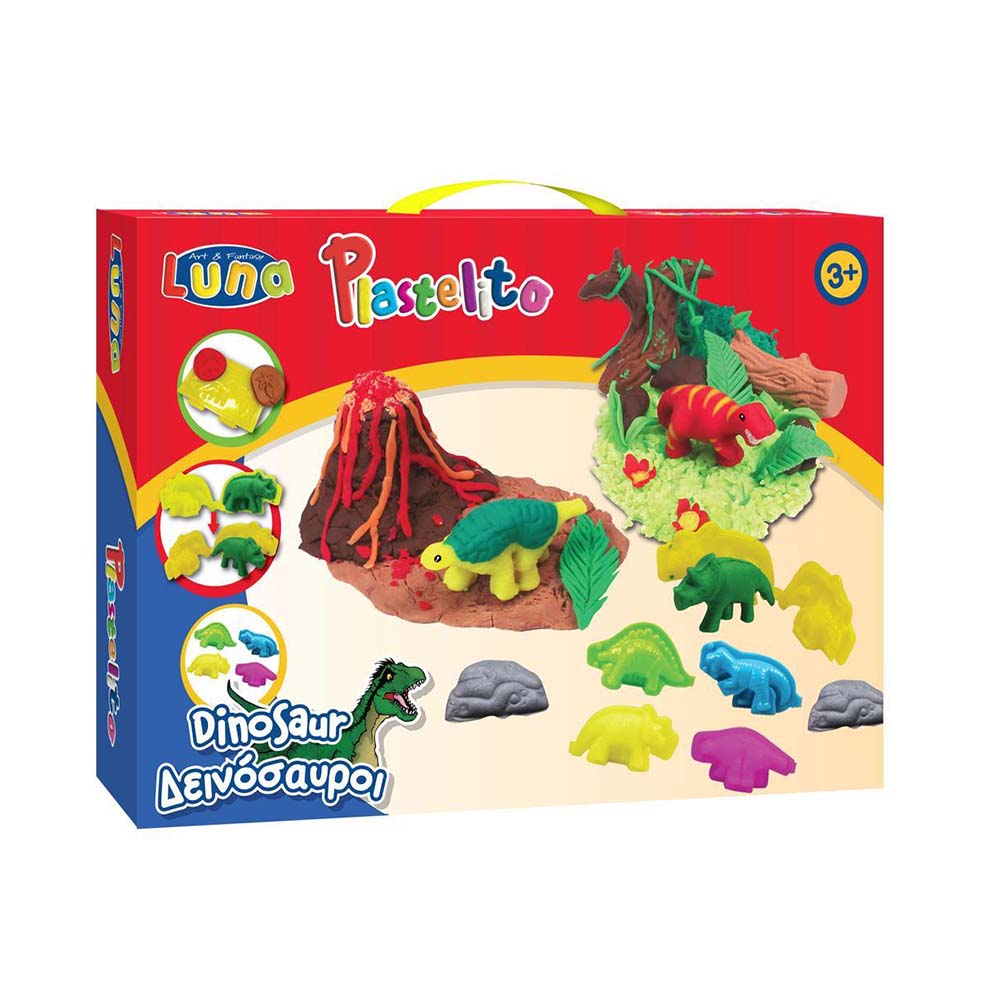 Πλαστελίνη - Παιχνίδι Δεινόσαυροι 621748 Luna Toys