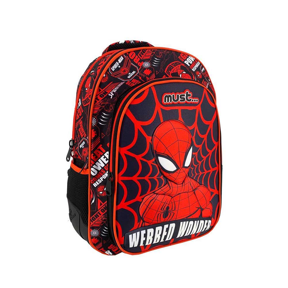 Τσάντα Πλάτης Δημοτικού Spiderman Webbed Wonder 500990 Must - 38867