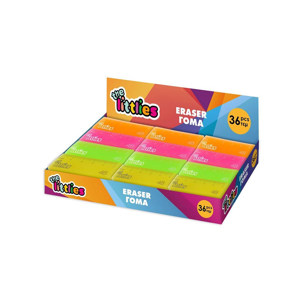 Γόμα - Χάρακας The Littlies 4 Χρώματα 646882 Diakakis - 4