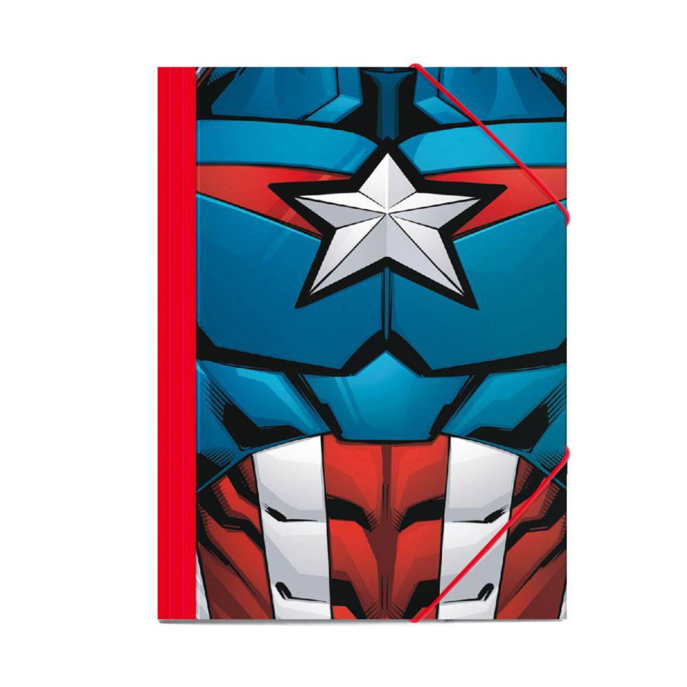 Φάκελος με λάστιχο 25x35 εκ Captain America 506054 Diakakis