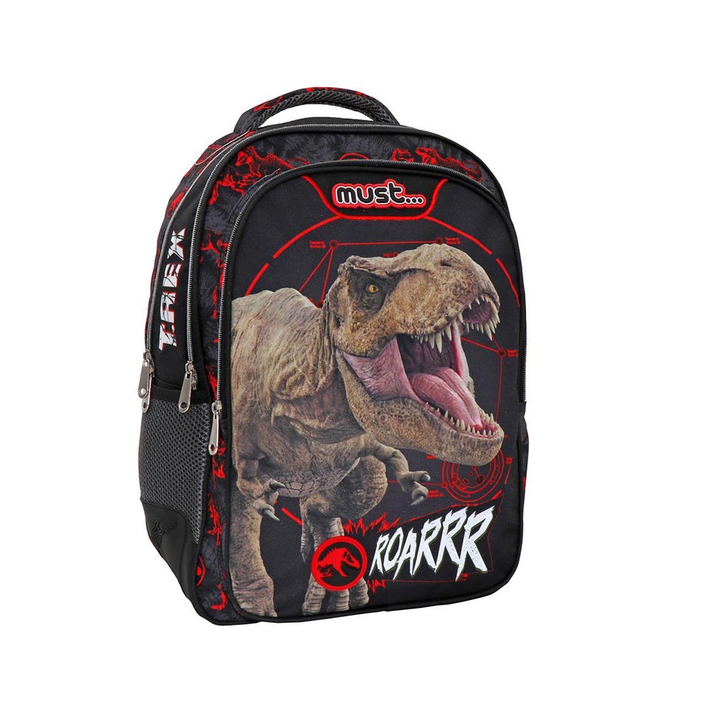 Τσάντα Πλάτης Δημοτικού Jurassic World T-Rex Roarrr 570894 Must - 54507