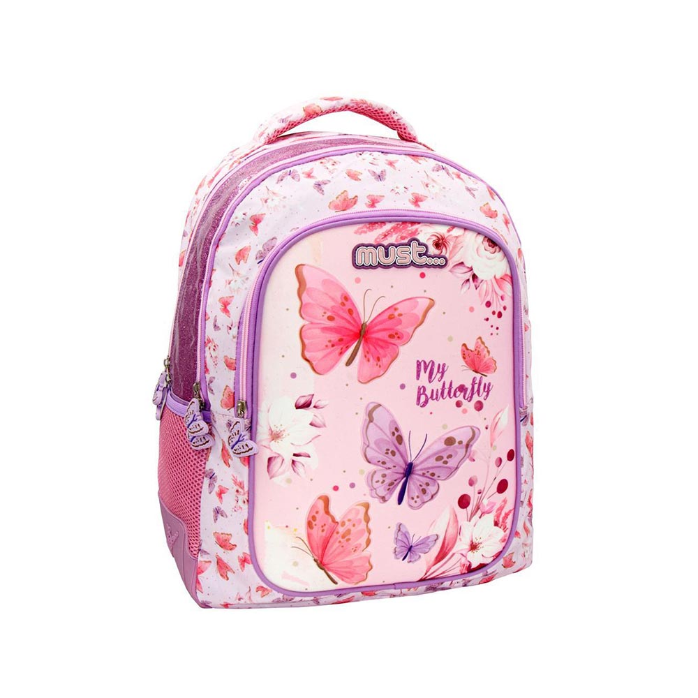 Τσάντα Πλάτης Δημοτικού My Butterfly 584980 Must - 52625