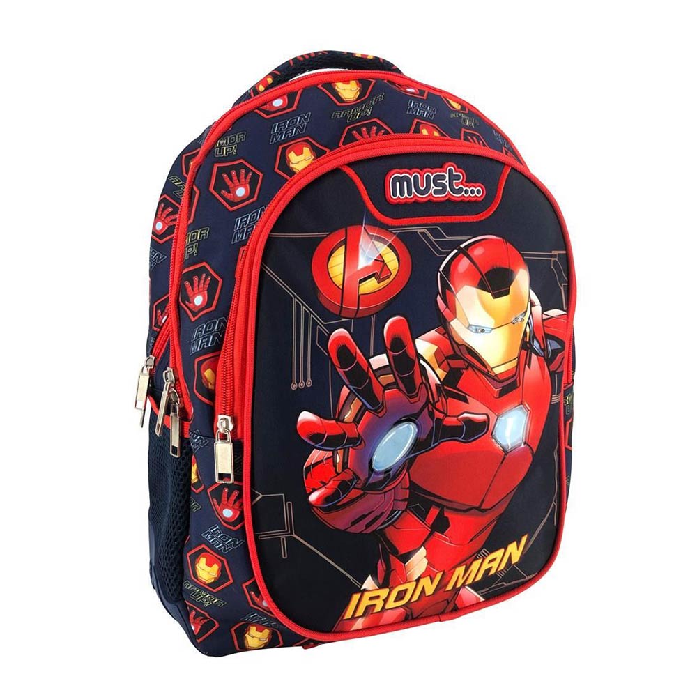Τσάντα Πλάτης Δημοτικού Avengers Iron Man 506218 Must - 77239