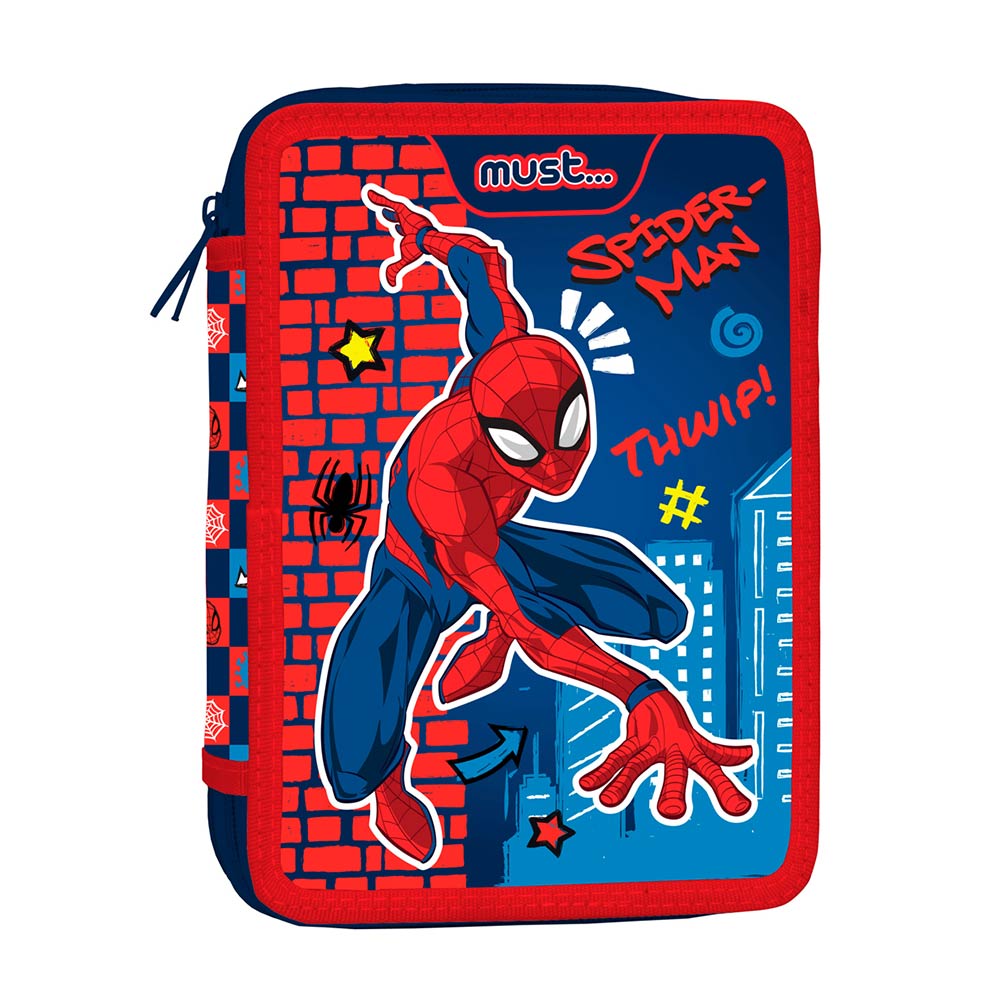 Κασετίνα Διπλή Γεμάτη Spider-Man Thwip 508395 Must - 79957