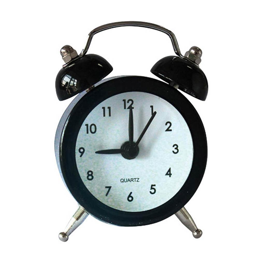Ρολόι με Ξυπνητήρι Mini Μαύρο 622560 Luna - 77522