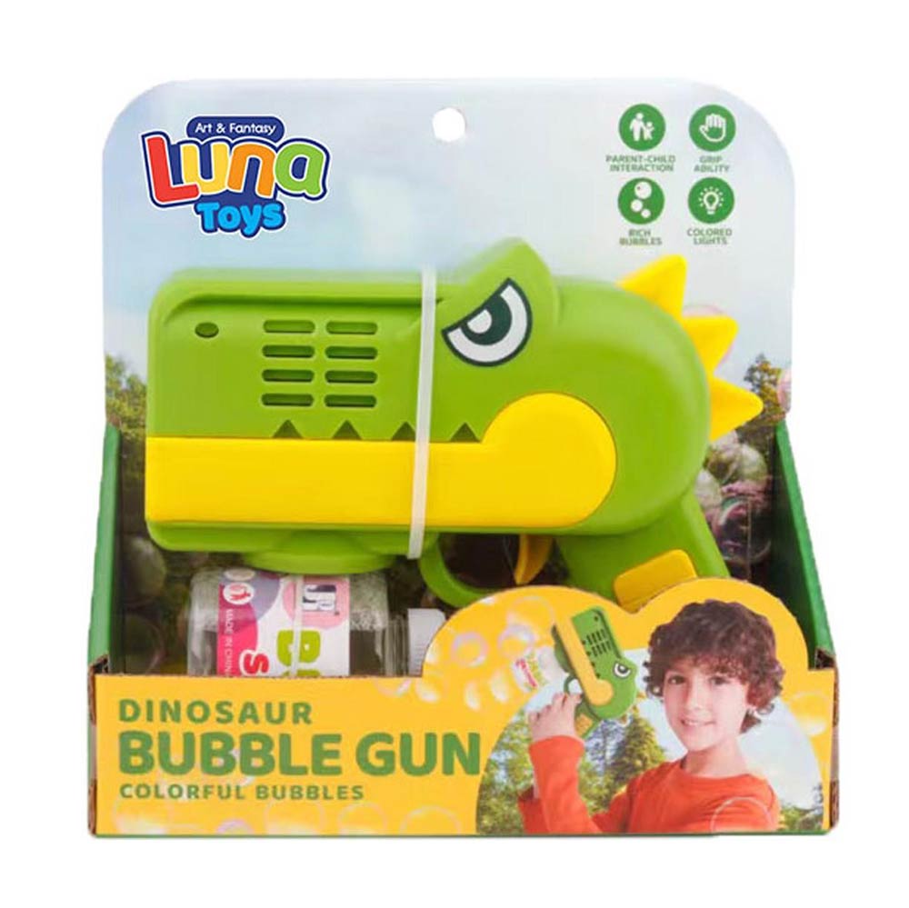 Σαπουνόφουσκες Bubble Gun Dino με Φως 622567 Luna - 77961