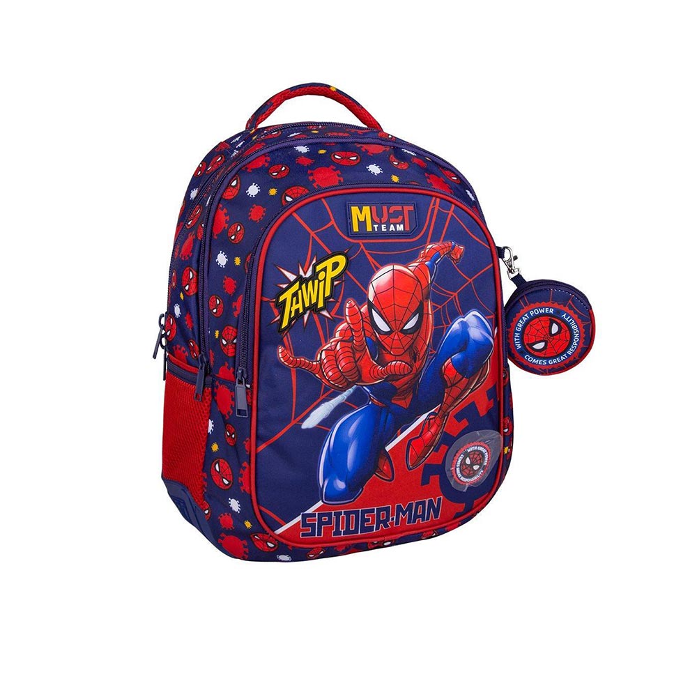 Τσάντα Πλάτης Δημοτικού Spiderman Thwip 508500 Must - 98464