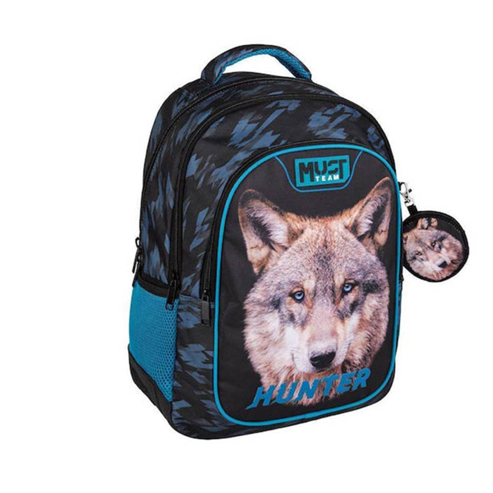Τσάντα Πλάτης Δημοτικού Wolf Hunter 571021 Must - 100652