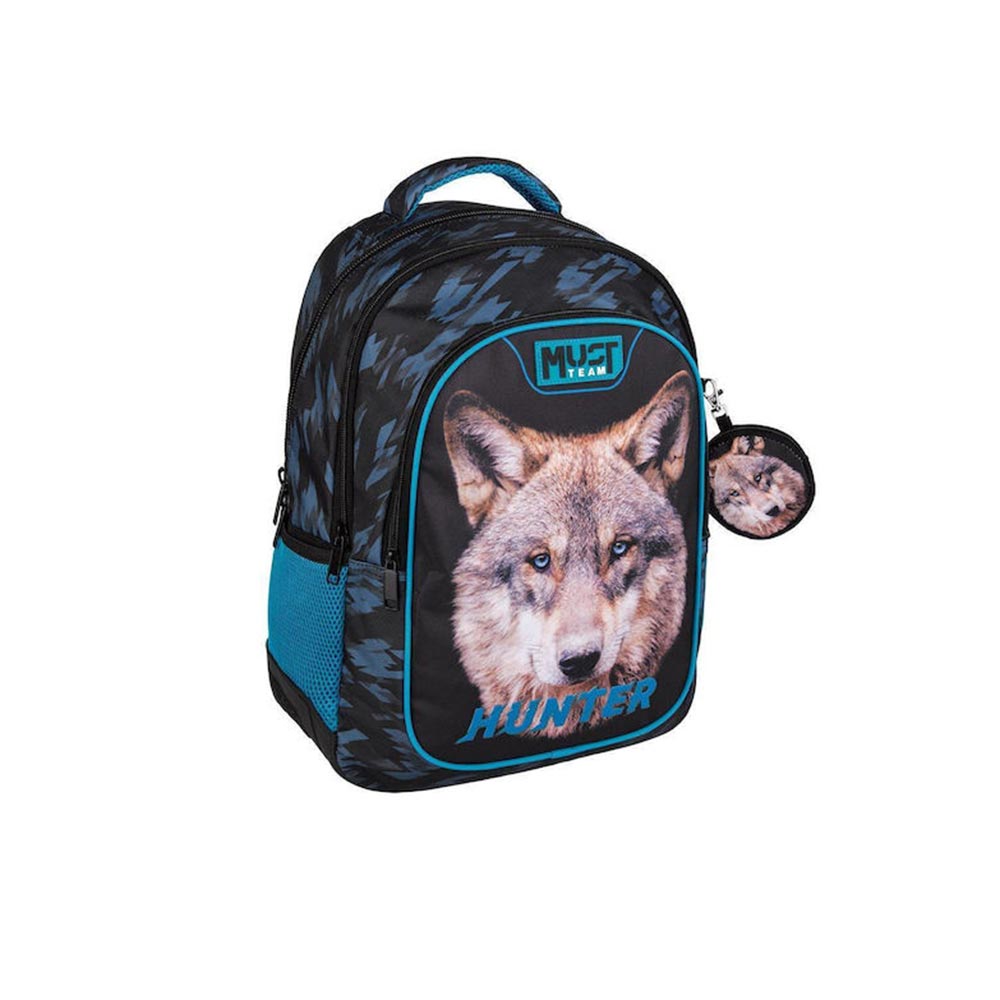 Τσάντα Πλάτης Δημοτικού Wolf Hunter 571021 Must - 100652