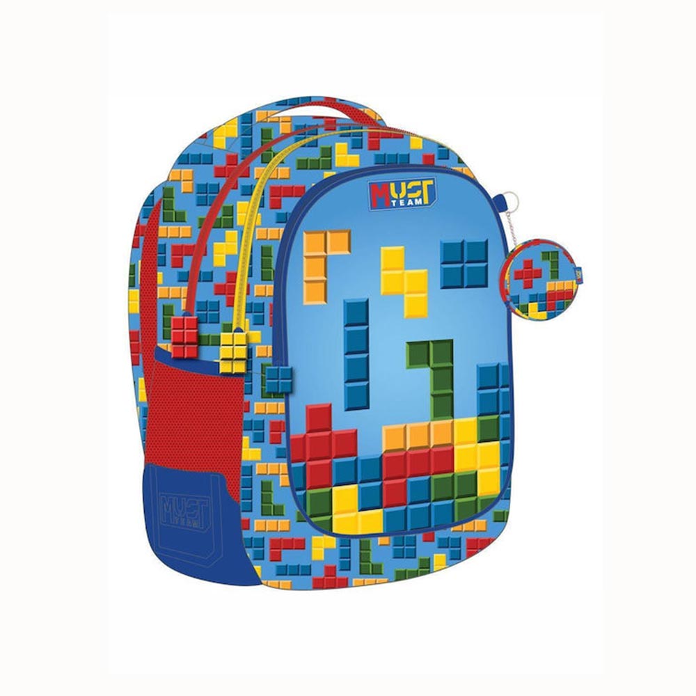 Σχολική Τσάντα Πλάτης με 3 Θήκες Bricks 586175 Must - 93980