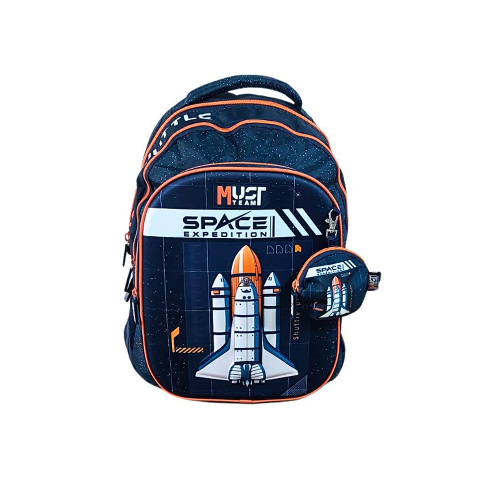 Σχολική Τσάντα Πλάτης με 3 Θήκες Space Expendition 586239 Must - 0