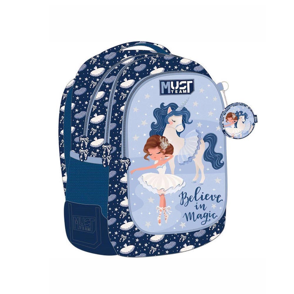 Τσάντα Πλάτης Δημοτικού Believe in Magic 586259 Must - 98591