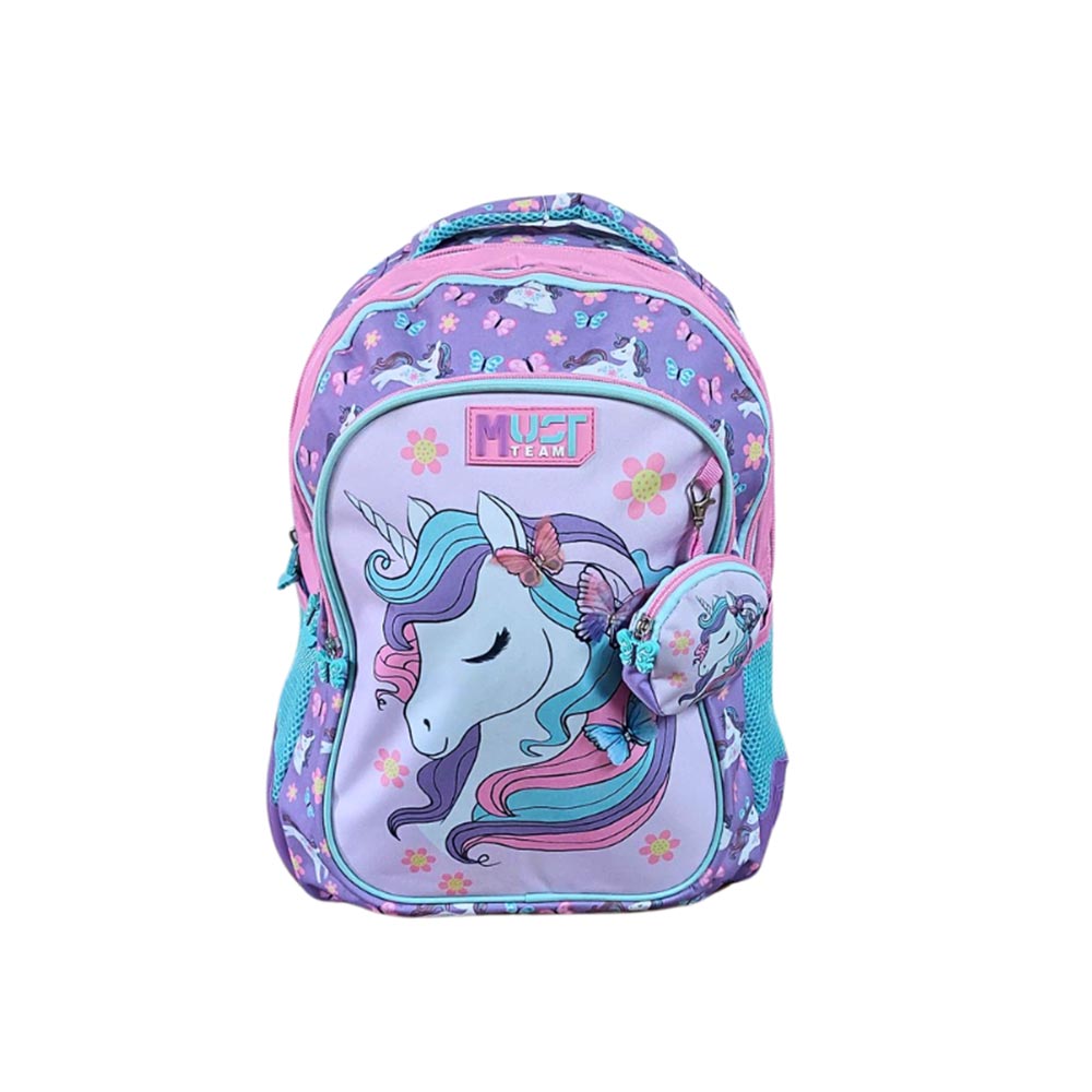 Σχολική Τσάντα Πλάτης με 3 Θήκες Lovely Unicorn 586281 Must - 95456