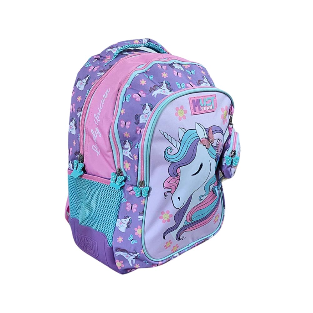 Σχολική Τσάντα Πλάτης με 3 Θήκες Lovely Unicorn 586281 Must - 3