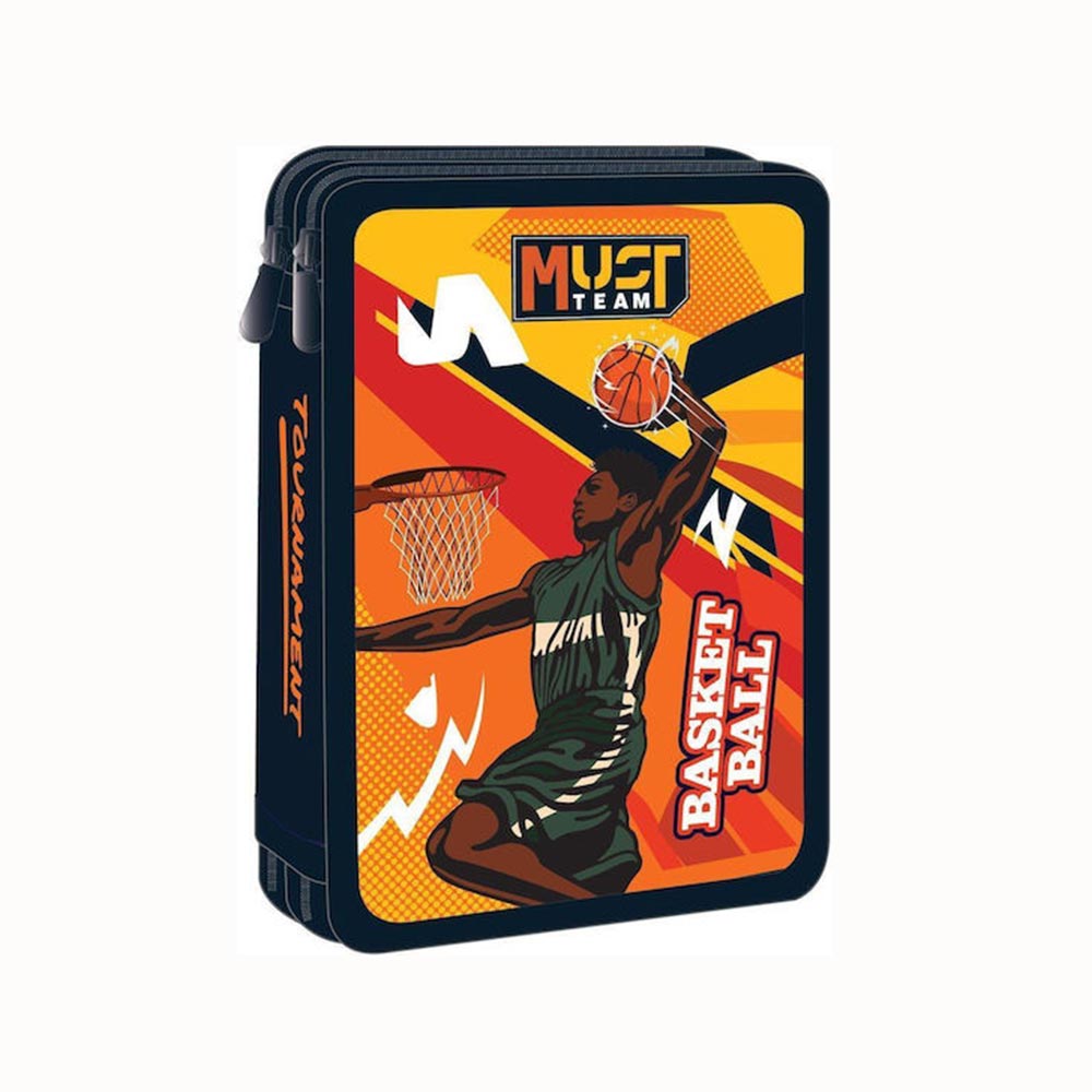 Κασετίνα Διπλή Γεμάτη Basketball Tournament 586336 Must - 93879