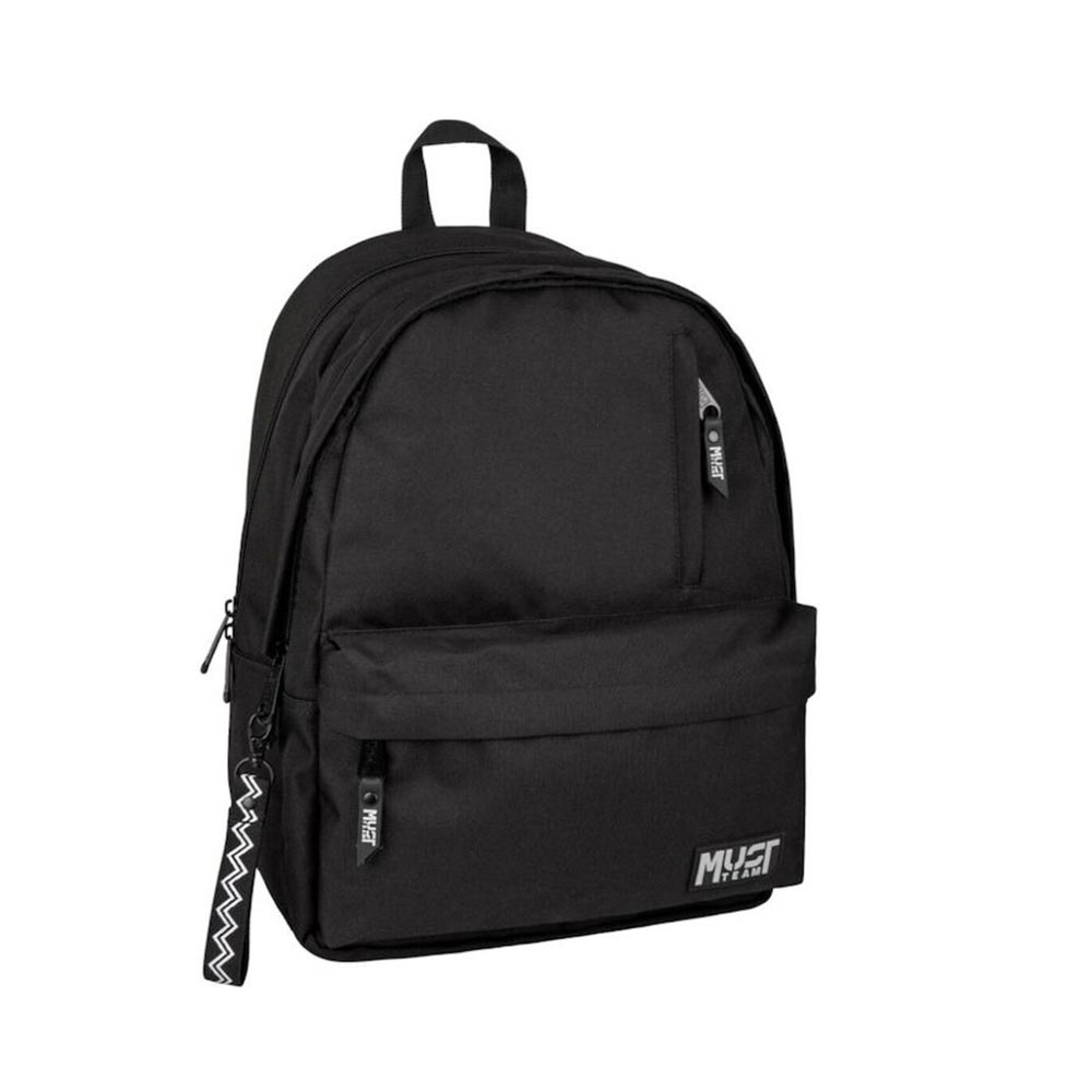 Τσάντα Πλάτης Monochrome Classic Μαύρη με 2 Θήκες 586398 Must - 100810