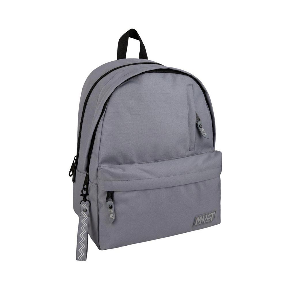 Τσάντα Πλάτης Monochrome Classic Γκρι με 2 Θήκες 586422 Must - 116605
